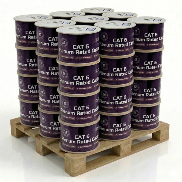 ETL Listed Cat6 F/UTP CMP 100% Solid Bare Copper Ethernet Cable